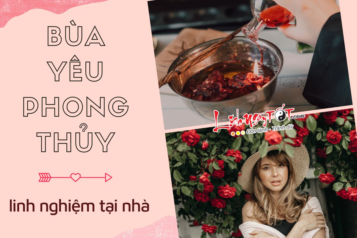 Bua yeu phong thuy cau tinh duyen tai nha